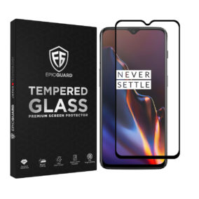 Folie Sticla EpicGuard OnePlus 7 Protectie Premium, Full Cover, Full Glue, Negru